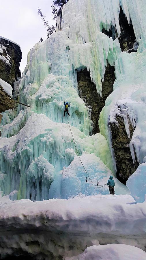 Ice Climbing Canada Photograph by Marie Conboy