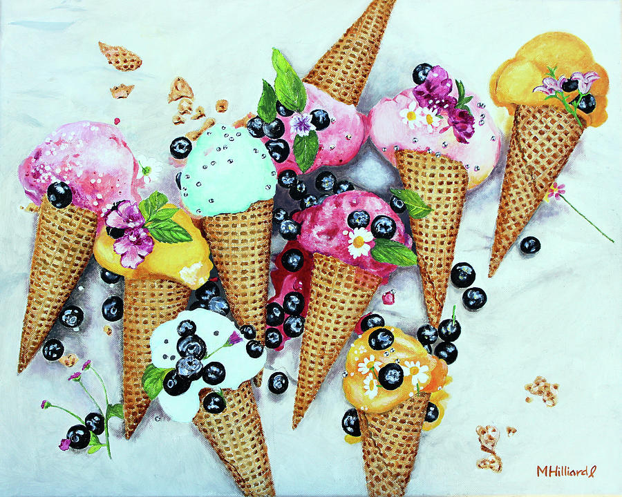 Ice Cream Dream Painting by Marilyn Borne