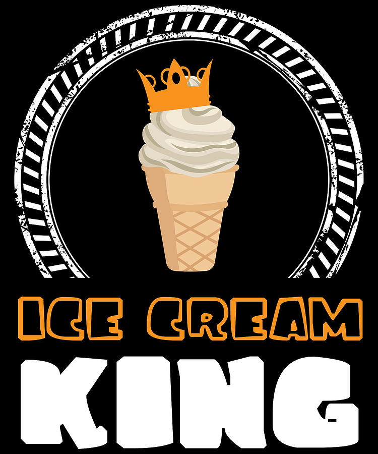 Ice Cream King Crown Popsicle Dessert Sweet Tooth Frozen Cone Creamy