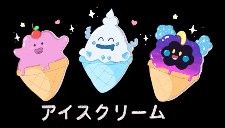 Ice Cream Pokemon Digital Art by Gene Bradford