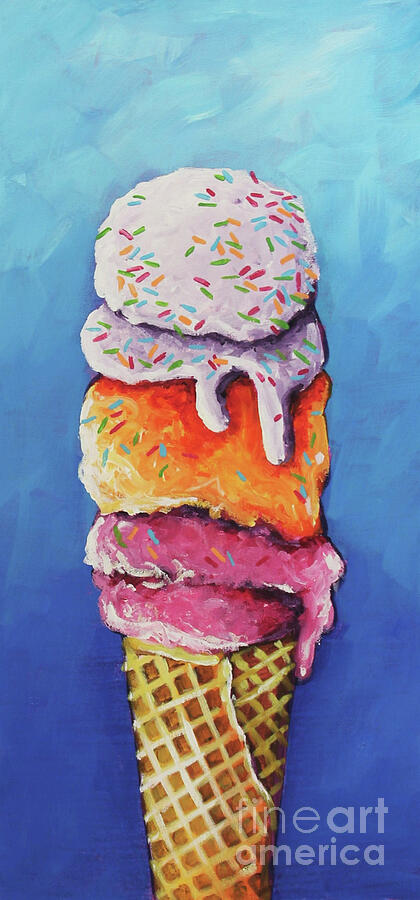 Ice Cream Stack Painting by Lucia Stewart