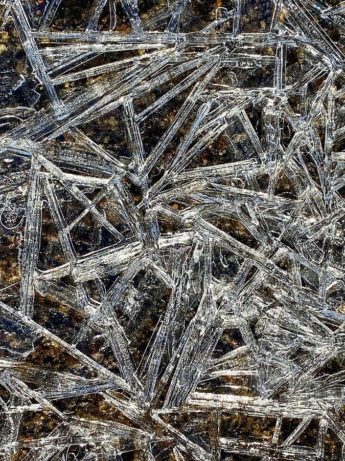 Ice crystals Photograph by Chris Clark