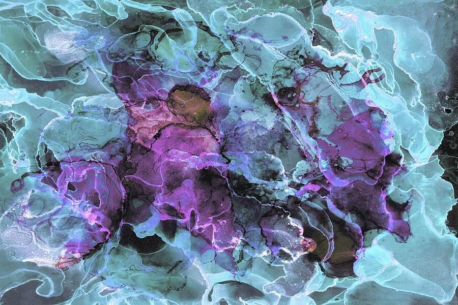 Ice Crystals Mixed Media by Dru Kuhlman Ice Crystals Mixed Media by Dru Kuhlman