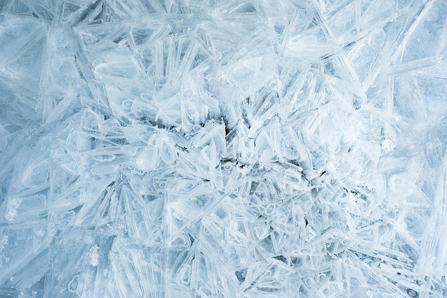Ice crystals Photograph by Kjell Linder