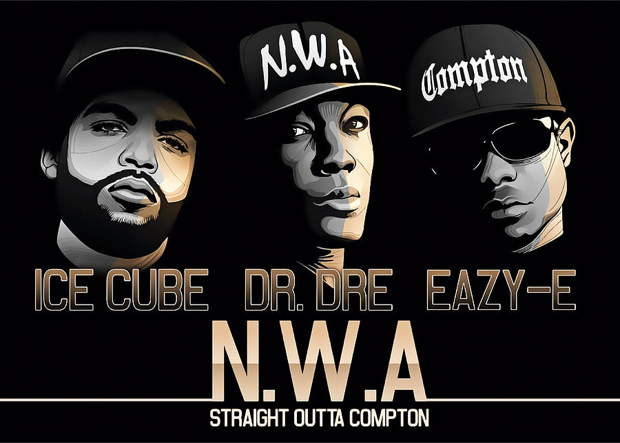 Ice Cube Dr Dre Eazy E Digital Art by Ldya Cute