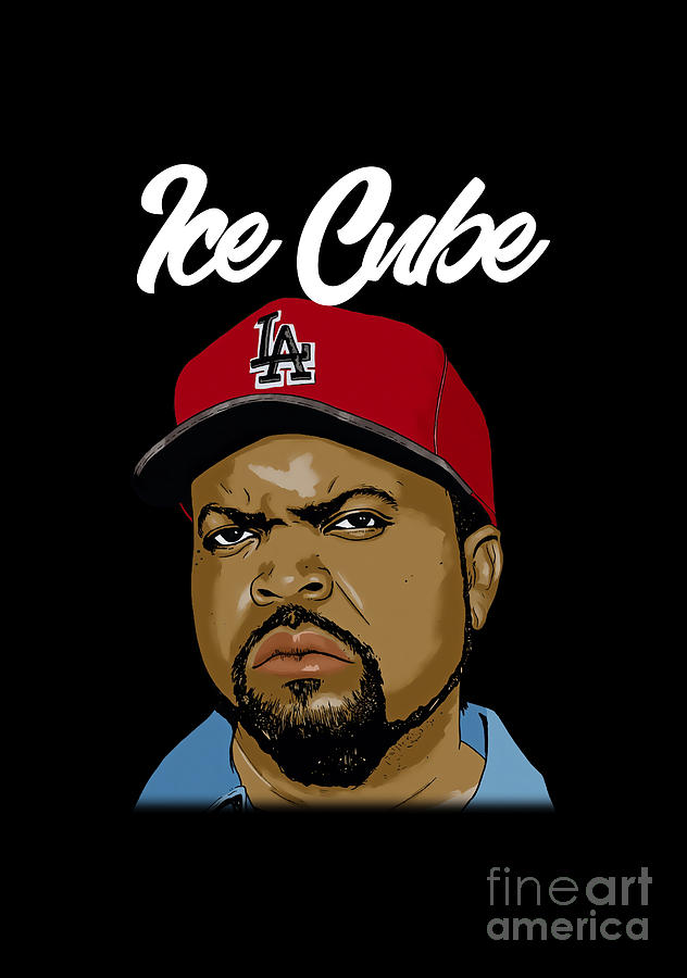 Ice Cube Fan Art Digital Art By Roseanne Castillo Pixels