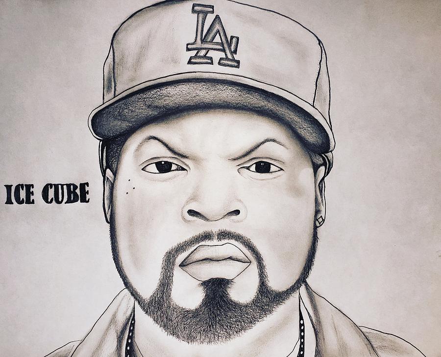 Ice cube pencil portrait Drawing by Justin Strickland Fine Art America
