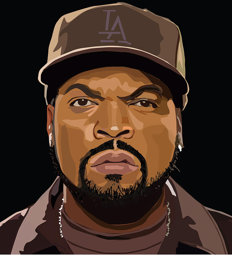 Ice Cube Rapper Blue Tapestry - Textile By Bailey Matthews - Fine Art ...