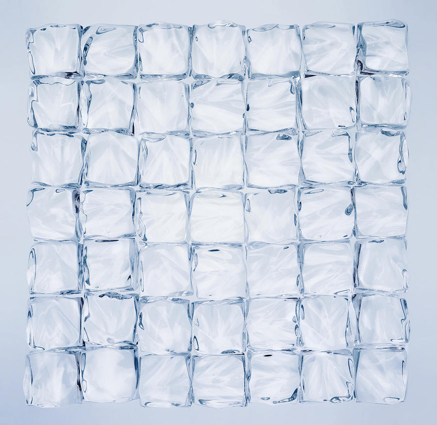 Ice cube wall Photograph by Julien Celice