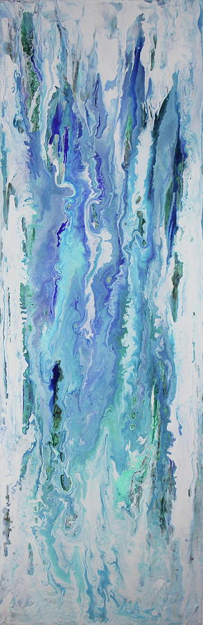 Ice Falls Painting by Madeleine Arnett