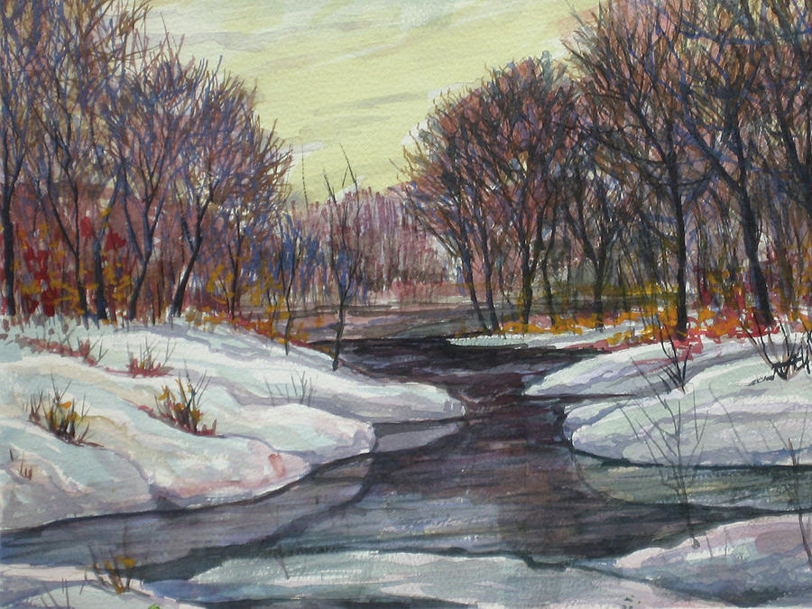 Ice Floods Painting by Douglas Jerving