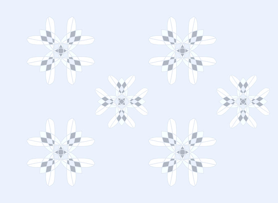 Ice Flowers - Abstract Patterns Digital Art by Patricia Awapara