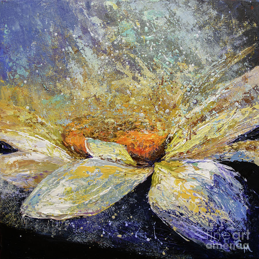 Flower Painting - Ice Flowers by Cheryl McClure