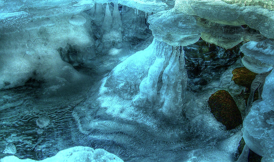 Ice Form on Stinson Brook Photograph by Wayne King