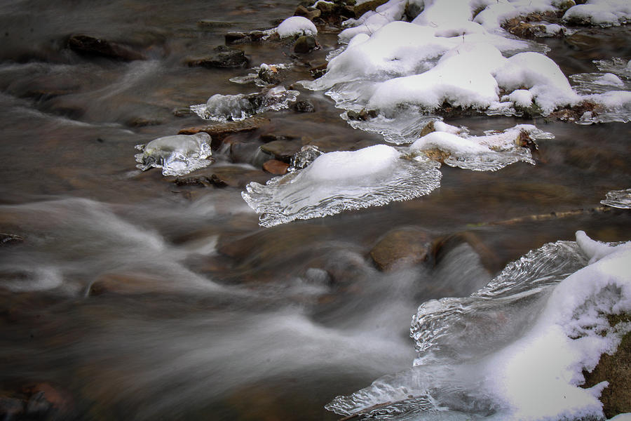 Winter Photograph - Ice Formations by David Kipp