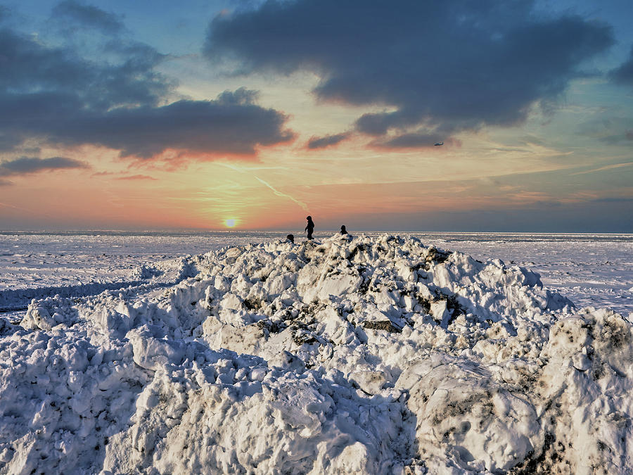 Ice Hammocks On The Beach Jurmala Latvia Photograph by Aleksandrs Drozdovs
