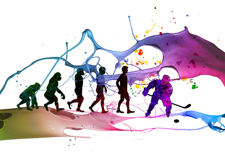 Ice Hockey Passion 03 Painting by Miki De Goodaboom
