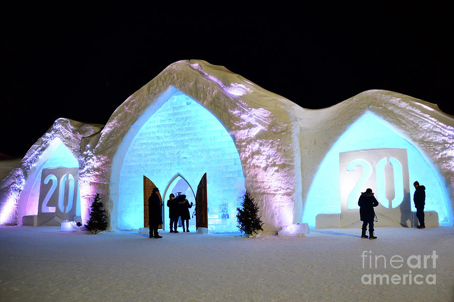 Ice Hotel In Quebec Canada Photograph