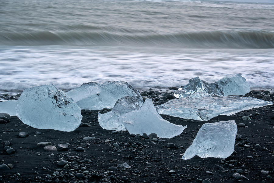 Ice Jewels Diamond Beach Photograph by Catherine Reading