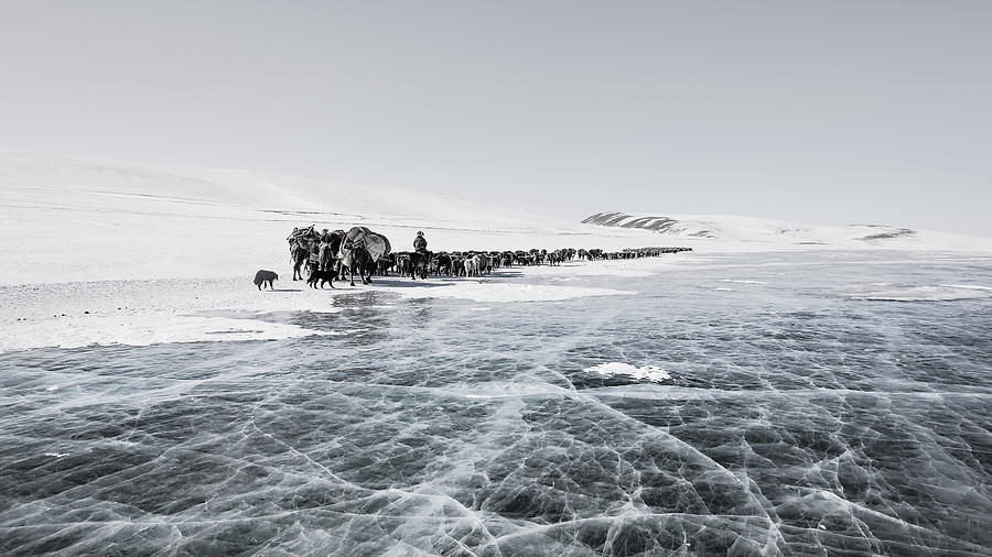 Ice Lake Mongolia Photograph by Martin Vogt - Fine Art America