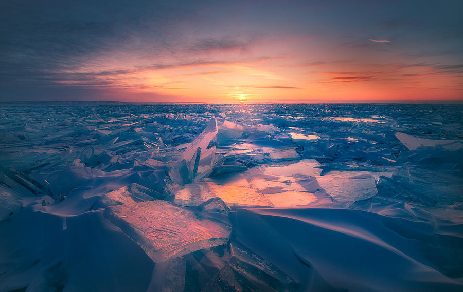Ice Land Photograph by Henry w Liu