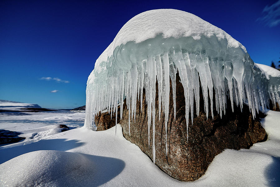 Ice on the Rocks Photograph by Doug Gibbons