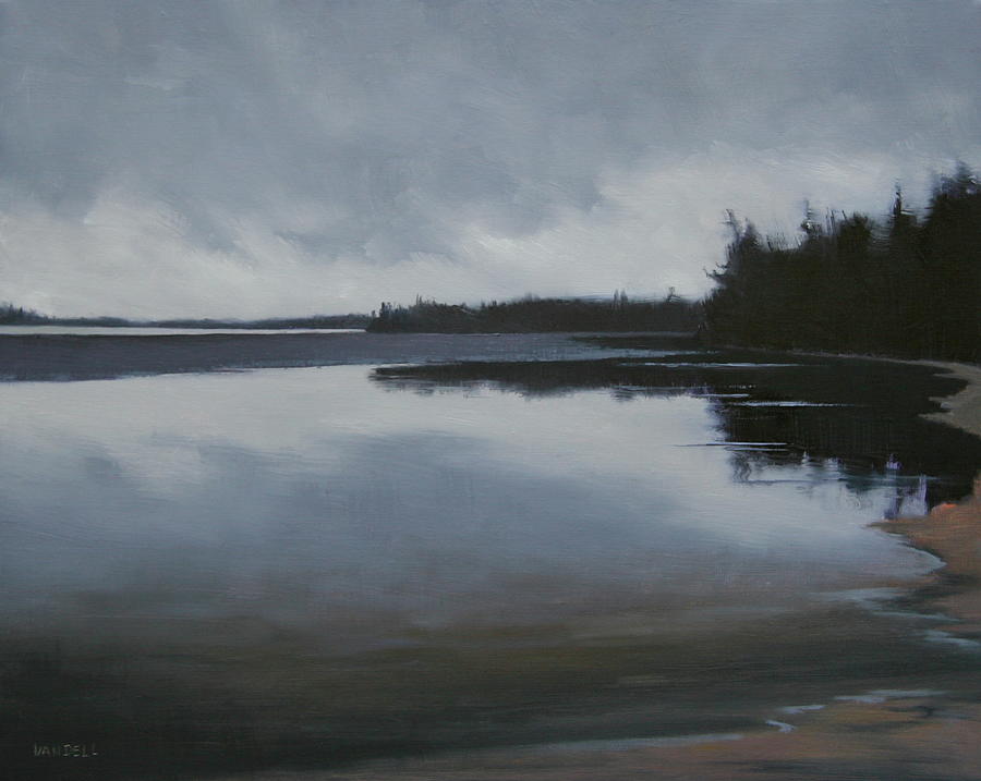 Ice Out Painting by Mary Jo Van Dell Ice Out Painting by Mary Jo Van Dell