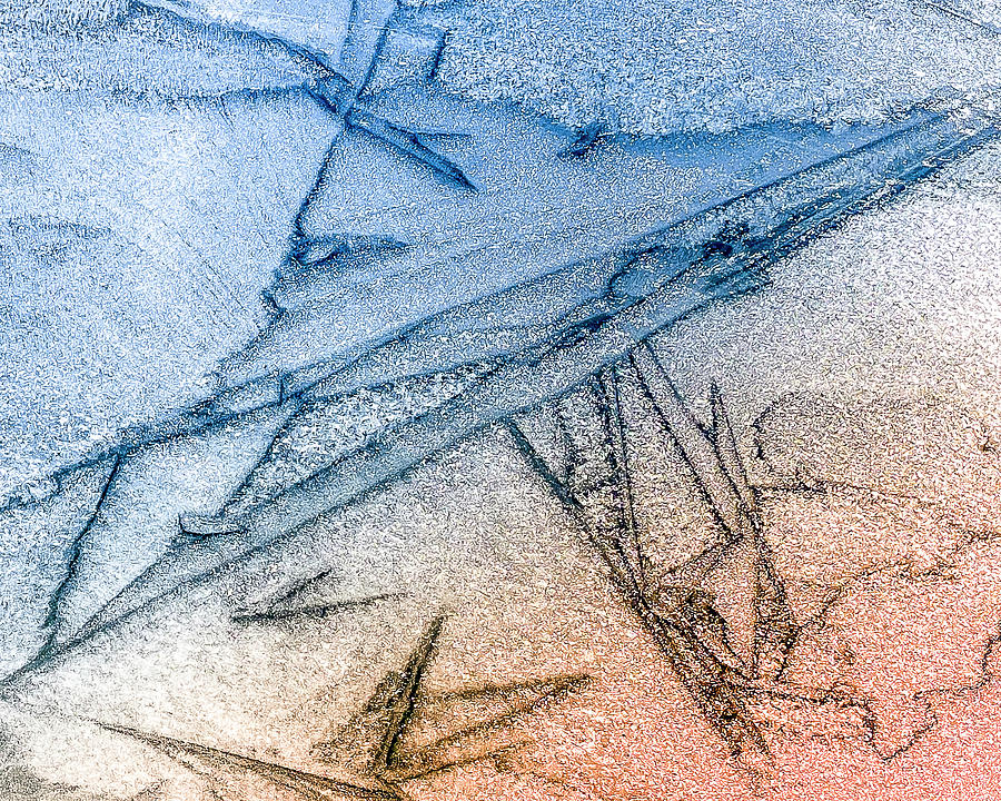 Ice Pattern 2 Photograph by Mark Mille