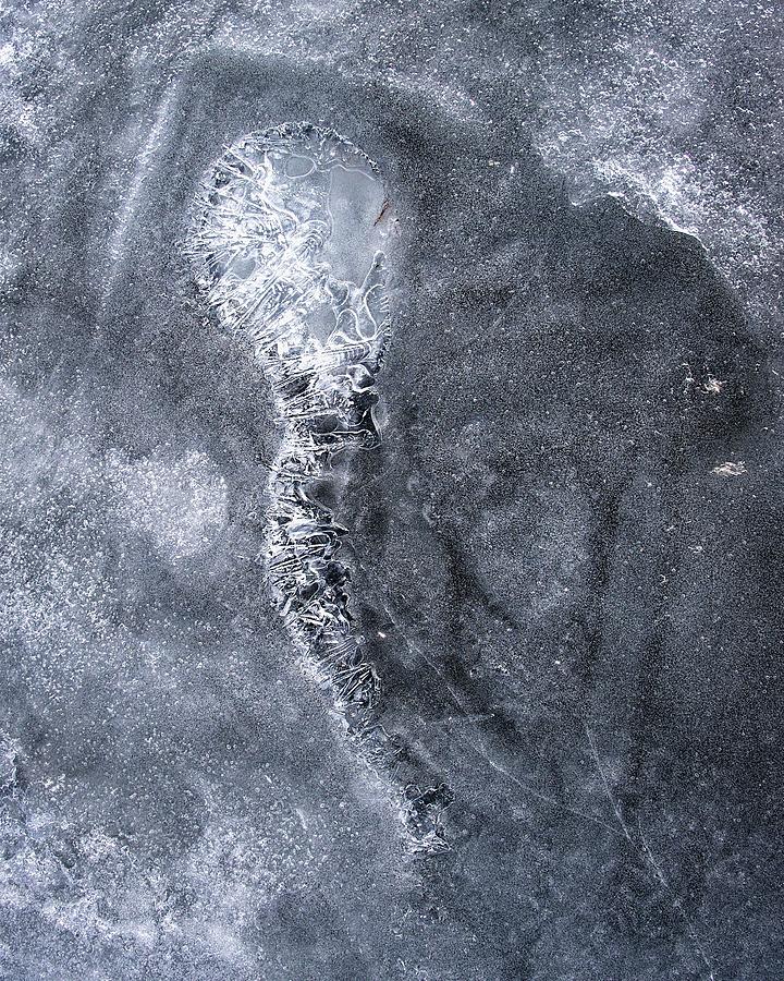 Ice Patterns, Lake Wingra, Madison, WIsconsin Photograph by Steven Ralser