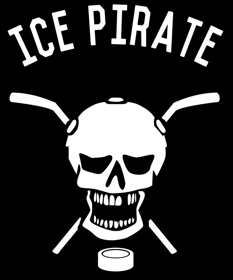 Ice Pirate Hockey Digital Art by Flippin Sweet Gear