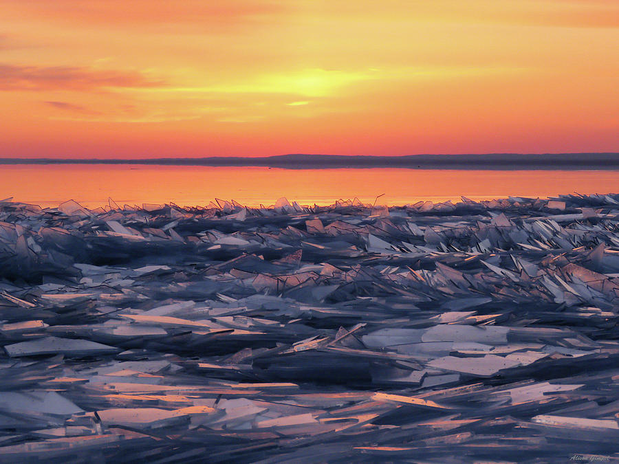 Ice Shards At Sunrise Photograph