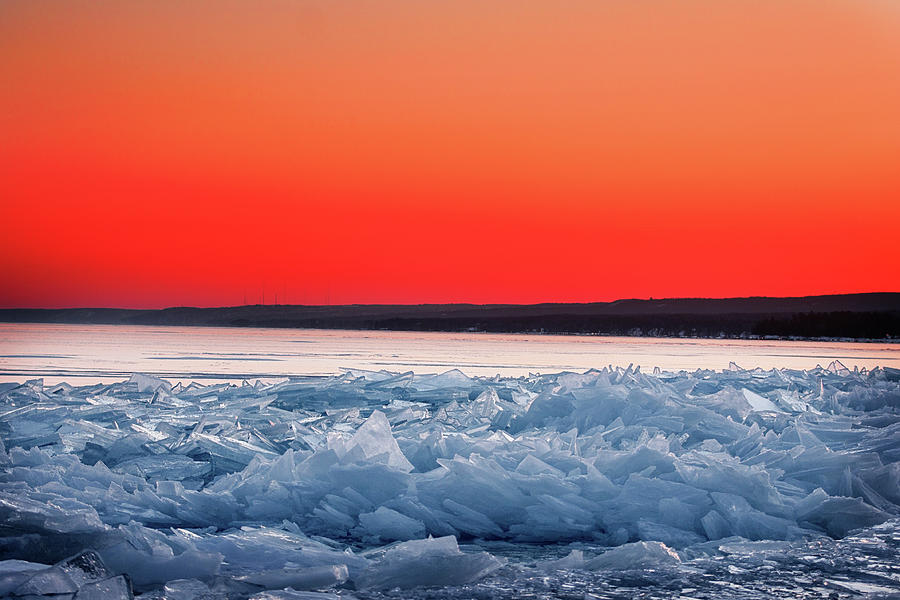 Ice Shards on Fire Photograph by Nicole Engstrom
