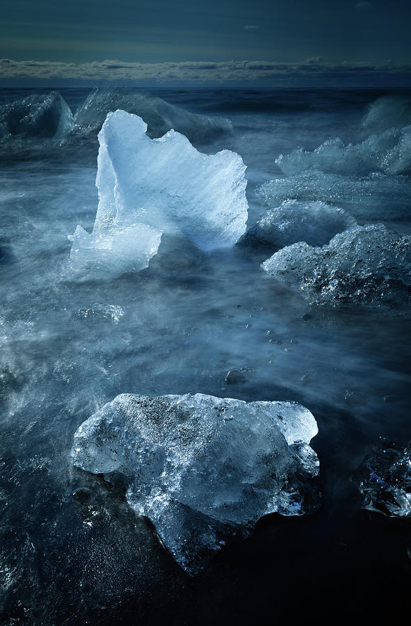 Beach Photograph - Ice Shells by Peter OReilly
