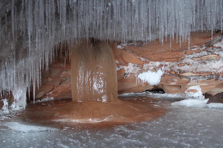 Ice Stalagmite Photograph by Callen Harty