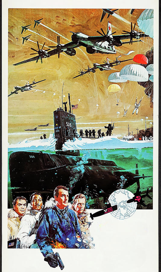 Ice Station Zebra, 1968, movie poster painting by Howard Terpning Painting by Movie World Posters