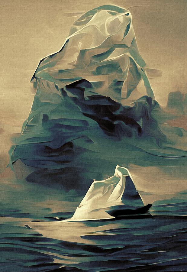 Iceberg Digital Art by Michelle Hoffmann - Fine Art America