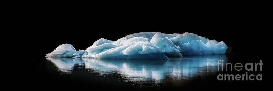 Iceberg Reflection Pano Photograph by Stefan H Unger
