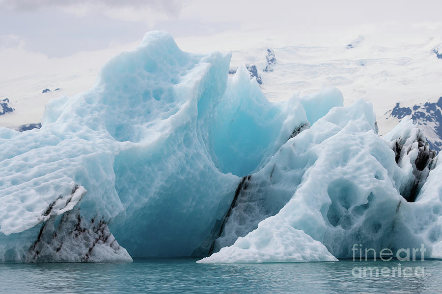 Iceberg Photograph - Icebergs Colours by Eva Lechner