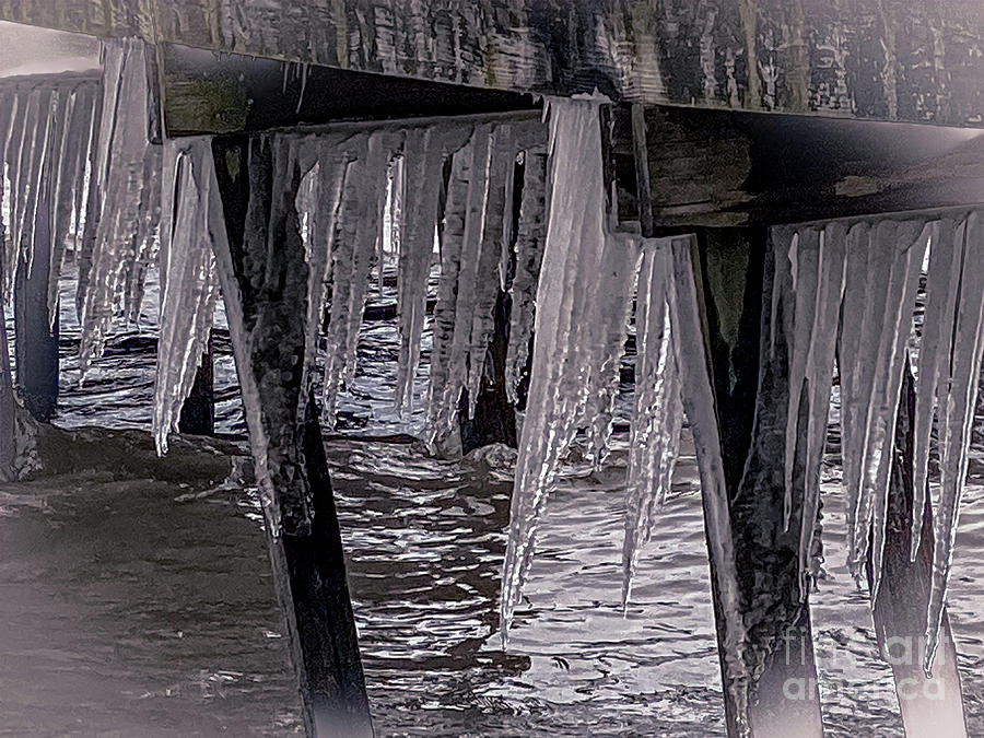 Iced Dock Photograph by William Norton