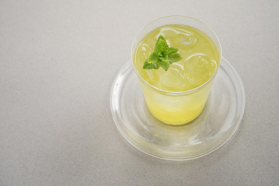 Iced mint green tea Photograph by Margarita Komine