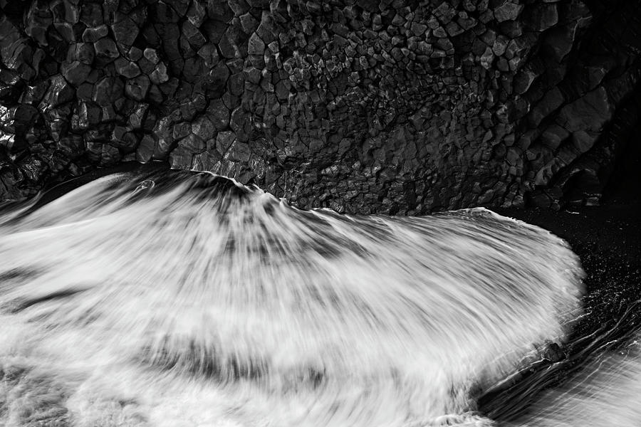 Iceland Basalt and Waves 4 Photograph by Catherine Reading