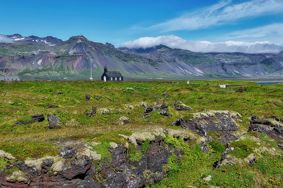 Iceland Black Church Photograph by Robert Libby
