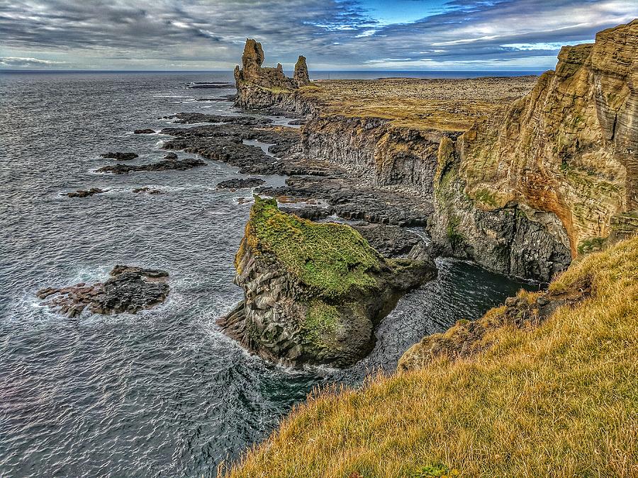 Iceland cliffs  Photograph by Yvonne Jasinski