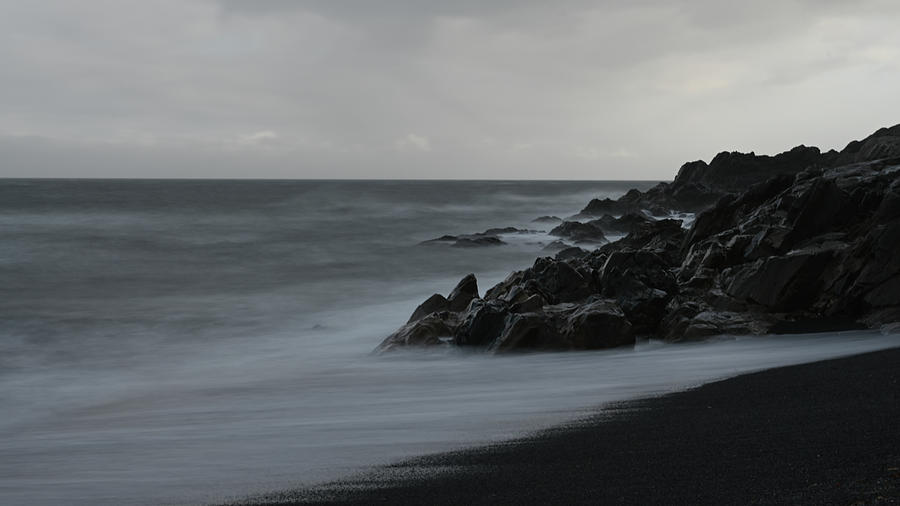 Iceland Estryahorn Rocks Photograph by William Kennedy