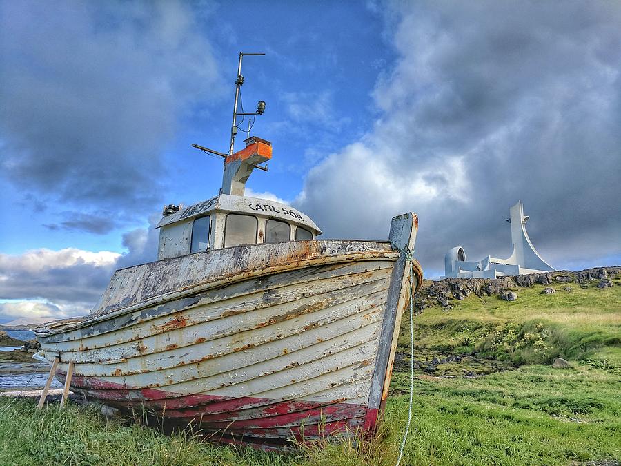 Iceland fishing boat Photograph by Yvonne Jasinski