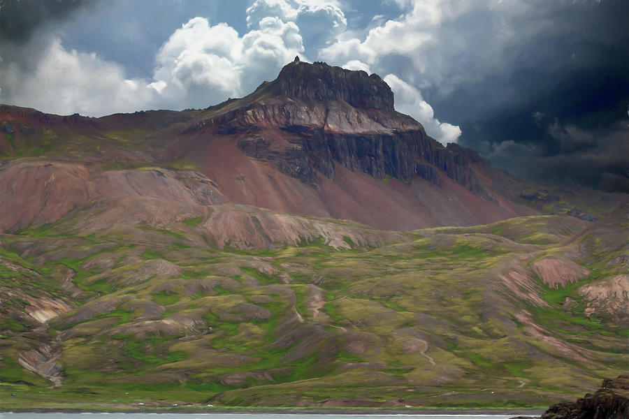 Iceland Geology Digital Art by John Haldane