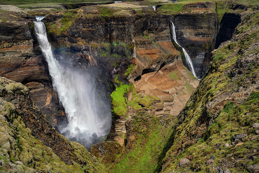 Iceland - Haifoss Photograph by Olivier Parent