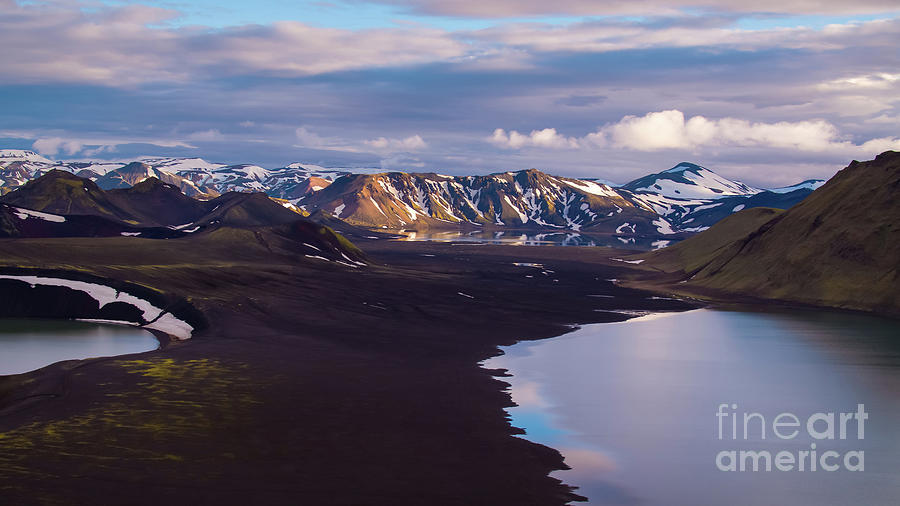 Iceland Highlands Lakes Photograph by Mike Reid