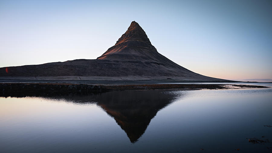 Iceland Kirkjufell Reflection 1 Photograph by William Kennedy