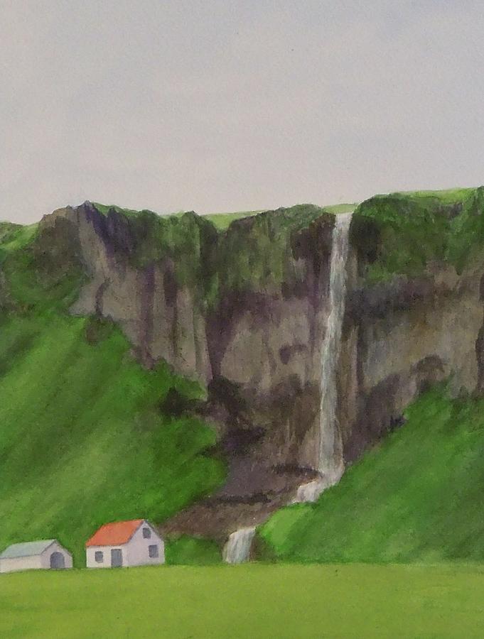 Iceland South Coast Painting by Phyllis Andrews